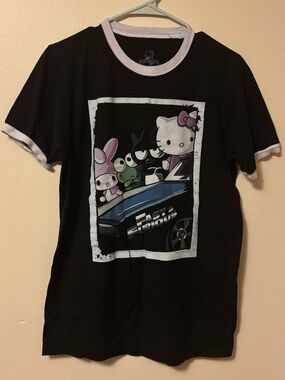 Official Universal Studios Hello Kitty Fast & Furious Ringer Tee